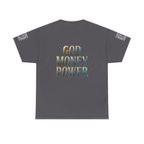 God Money Power Tee — Graphic Faith & Wealth Statement T‑Shirt