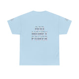 God Money Power Graphic Tee — Blue Anime Design
