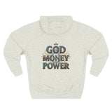 God Money Power Hoodie — Graphic Faith & Hustle Pullover