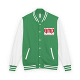 Letterman Jacket — GMP "God Money Power" Red & White Varsity