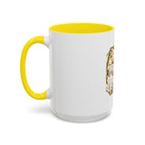 Coffee Mug — "God Money Power" Gold Emblem Accent Mug
