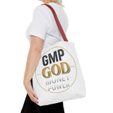 GMP God Tote Bag - 'GOD' Gold Emblem Canvas Tote