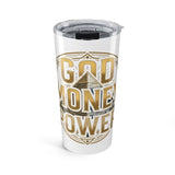 20oz Gold 'God Money Power' Stainless Steel Tumbler