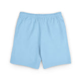 Vintage Neutral Fleece Sweat Shorts with Geometric Logo — Lightweight Casual Lounge Shorts