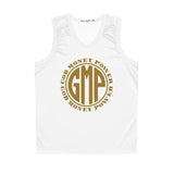 GMP 'God Money Power' Basketball Jersey – Gold Circle Logo Athletic Tank