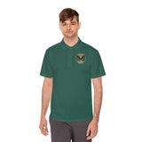 Eagle Logo Polo Shirt — "God Money Power (GMP)" Chest & Back Athletic Polo
