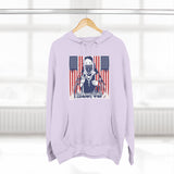 Patriotic 'God Money Power' Hoodie — Americana Flag Graphic Fleece Hoodie