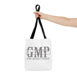GMP "God Money Power" Printed Tote Bag — Faith & Finance Canvas Tote