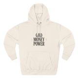 God Money Power Hoodie — Minimalist Inspirational Graphic Hoodie