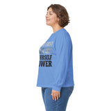 Long Sleeve Tee — "Put God First, Hustle for the Money, Put Yourself in Power" Inspirational Faith & Hustle Top