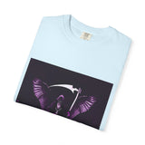 Angel Of Death- T-Shirt — Gothic Angel Wings Graphic Tee (Purple Reaper Design)
