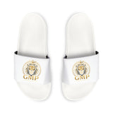 Men's Slide Sandals with Gold Crest Logo — Removable Strap Casual Pool Slides