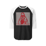 Raglan Shirt — 'Good Money Power' Red Saint Graphic
