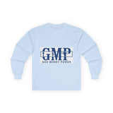GMP 'God Money Power' Long Sleeve Tee — Faith & Prosperity Graphic Shirt