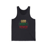 God Money Power—Tank Top — Inspirational Faith & Wealth Graphic Tank