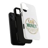 Phone Case — "God Money Power" Inspirational Religious Design