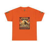 Graphic Tee — "God Money Power" Pyramid Vintage Religion Streetwear