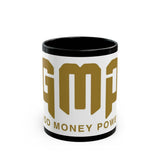 GMP Gold Logo Black Coffee Mug — Good Money Power 11oz & 15oz