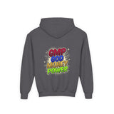 Youth Hoodie — GMP God Money Power Rainbow Graphic