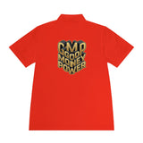 Men's Polo — Gold 3D 'GMP God Money Power' Chest & Back Logo