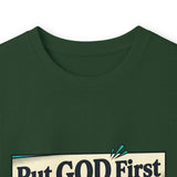 Long Sleeve Tee — “Put GOD First, Hustle for the MONEY, Put Yourself in POWER” Inspirational Graphic