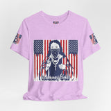 God Money Power Tee — Patriotic Bandana Saint Graphic T-Shirt