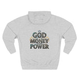 God Money Power Hoodie — Graphic Faith & Hustle Pullover