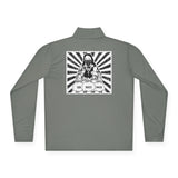 Quarter-Zip Pullover — Retro Boxing Saint Graphic