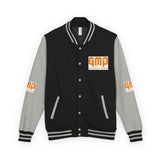 Letterman Jacket — "GMP (God Money Power)" Red & White Varsity Jacket