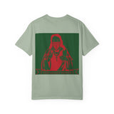 T‑Shirt — Retro Holiday Madonna Graphic Tee (green & red)