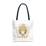 Lion Crest Tote Bag — GMP Gold Emblem Canvas Tote