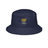 Embroidered 'GMP' Leopard Logo Bucket Hat – Trendy Streetwear Sun Hat