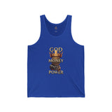 God Money Power Tank Top — Faith & Hustle Graphic Vest