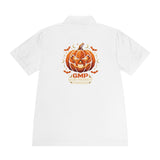 Halloween Pumpkin Polo Shirt — "GMP God Money Power" Graphic Men’s Sport Polo