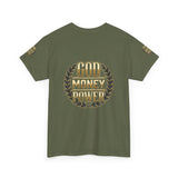 God Money Power Tee — Inspirational Faith & Success Graphic T-Shirt