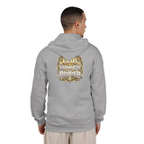Money Power Zip Hoodie — Gold Emblem Graphic Full‑Zip Hooded Sweatshirt
