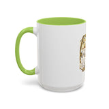 Coffee Mug — "God Money Power" Gold Emblem Accent Mug