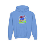 Youth Hoodie — GMP God Money Power Rainbow Graphic