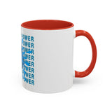 God Money Power Accent Coffee Mug — Blue Graphic 11/15oz