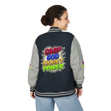 Letterman Jacket — GMP Good Money Power Colorful Splash Varsity Coat