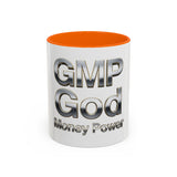 GMP God Money Power Chrome Accent Coffee Mug (11/15oz)