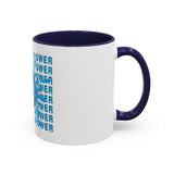 God Money Power Accent Coffee Mug — Blue Graphic 11/15oz
