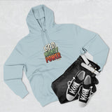 God Money Power Hoodie — Retro Bold Graphic Pullover