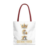 God Money Power Tote Bag — Inspirational Faith & Prosperity Canvas Tote