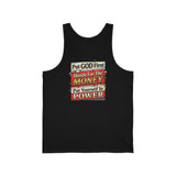 Inspirational Faith Tank Top — "Put GOD First, Hustle For The MONEY, Put Yourself In POWER"