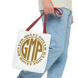 God Money Power Tote Bag — GMP Gold Logo Canvas Tote