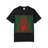 T‑Shirt — Retro Holiday Madonna Graphic Tee (green & red)