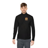 Quarter-Zip Pullover — 'God Money Power' Pyramid Graphic