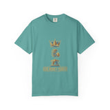 God Money Power T-Shirt — Crown & Coins Faith-Inspired Graphic Tee