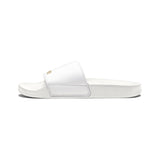 Men's 'God - Money - Power' White Slide Sandals — Removable Strap Casual Slides